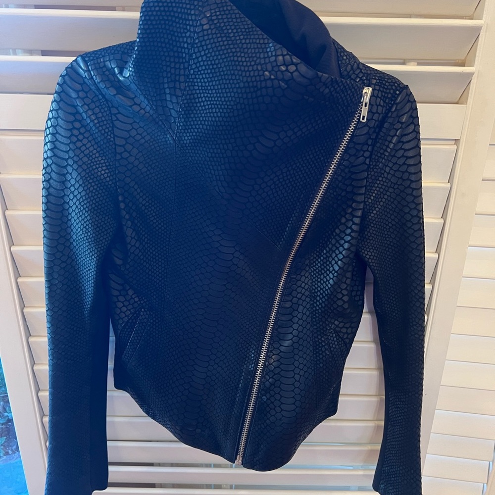 Generation Love Black Leather Biker Jacket